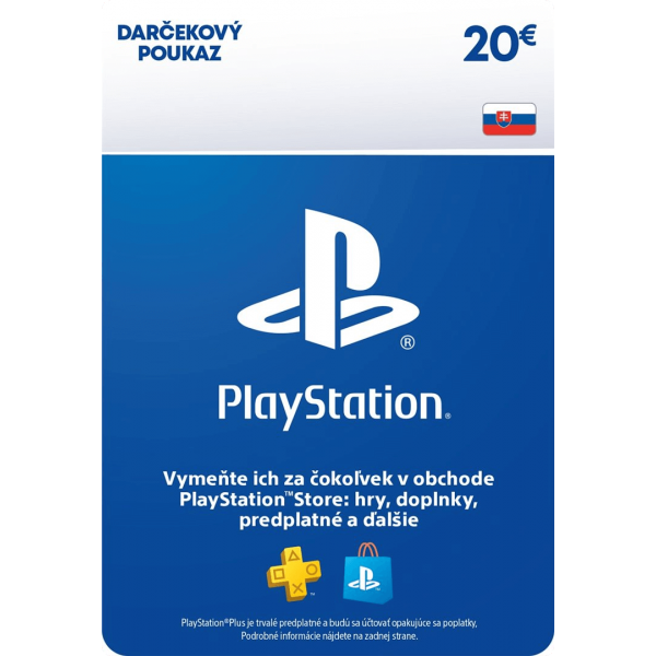 PlayStation Store kredit 20€ (digitálny kód)