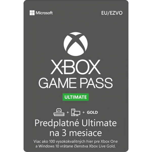 Xbox Game Pass Ultimate 3 mesiace