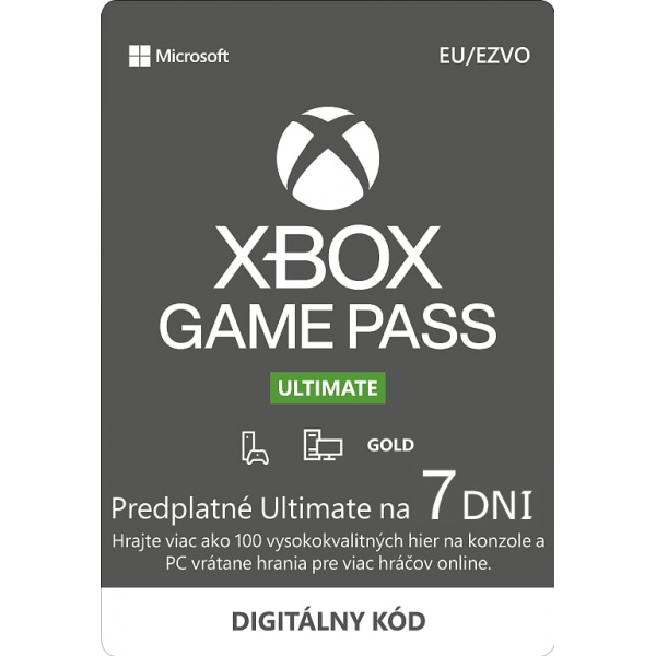 Xbox Game Pass Ultimate 7 dní Xbox Game Pass Ultimate 7 dní