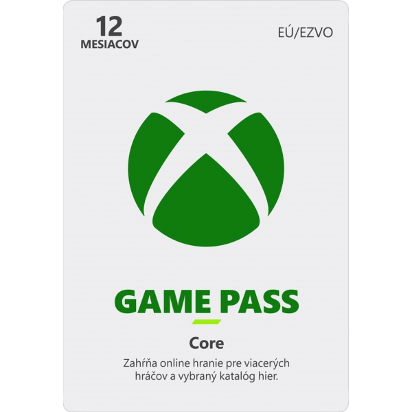 XBOX Game Pass Core 12 mesiacov