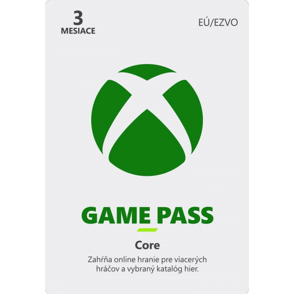 XBOX Game Pass Core 3 mesiace